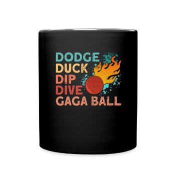Ballon Dodgeball Hexagon Pit Sports Gaga - Mug uni - noir - Devant