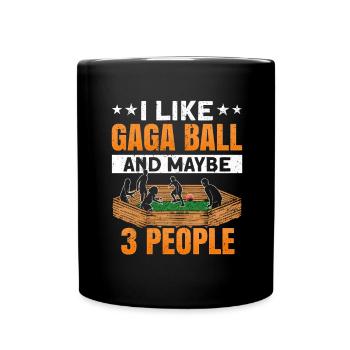 Ballon Dodgeball Hexagon Pit Sports Gaga - Mug uni - noir - Devant