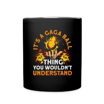Ballon Dodgeball Hexagon Pit Sports Gaga - Mug uni - noir - Devant