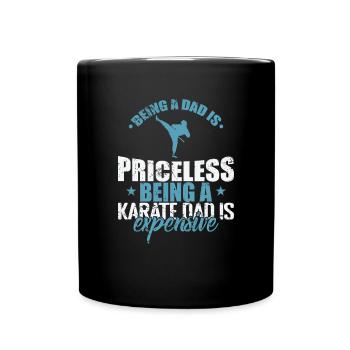 Being a Karate Dad is expensive - Full Colour Mug - black - Front
