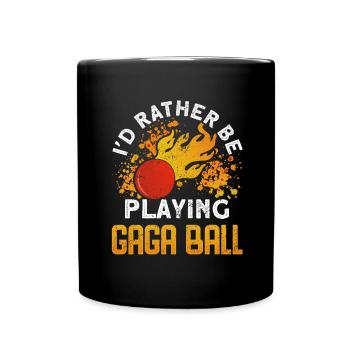 Ballon Dodgeball Hexagon Pit Sports Gaga - Mug uni - noir - Devant