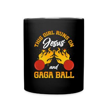 Ballon Dodgeball Hexagon Pit Sports Gaga - Mug uni - noir - Devant
