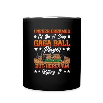 Ballon Dodgeball Hexagon Pit Sports Gaga - Mug uni - noir - Devant