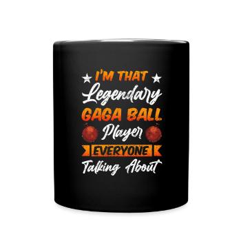 Ballon Dodgeball Hexagon Pit Sports Gaga - Mug uni - noir - Devant
