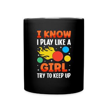 Ballon Dodgeball Hexagon Pit Sports Gaga - Mug uni - noir - Devant