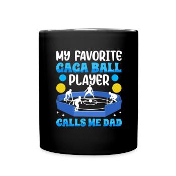 Dodgeball Hexagon Pit Sports Gaga Ball - Full Colour Mug - black - Front