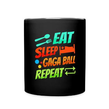 Ballon Dodgeball Hexagon Pit Sports Gaga - Mug uni - noir - Devant