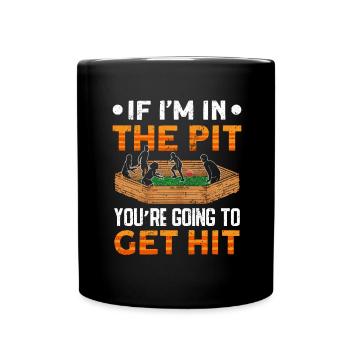 Dodgeball Hexagone Pit Sports Gaga Ball - Mug uni - noir - Devant
