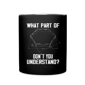 Dodgeball Hexagone Pit Sports Gaga Ball - Mug uni - noir - Devant