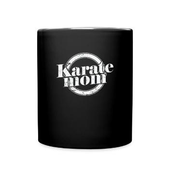 Karate Mom Is The Best Mom - Full Colour Mug - black - Front