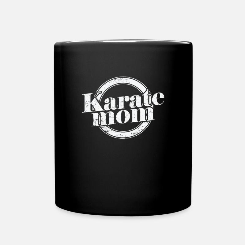 Karate Mom Is The Best Mom - Full Colour Mug - black