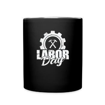 Labor Day in the USA - Full Colour Mug - black - Front
