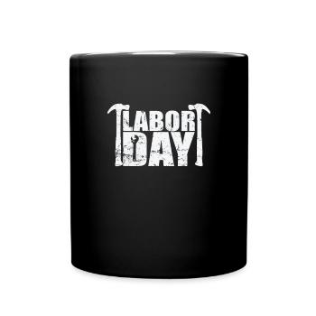 Labor Day Montag im September - Tasse einfarbig - Schwarz - Vorne