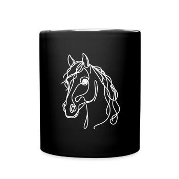 Line Art Papa Maman - Quartier - Mug uni - noir - Devant