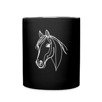 Line Art Papa Maman - Hanovrien - Mug uni - noir - Devant