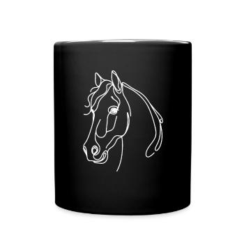 Line Art Dad Mom - Andalusian - Full Colour Mug - black - Front