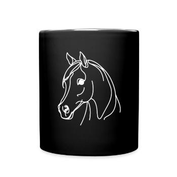 Line Art Papa Maman - Arabe - Mug uni - noir - Devant