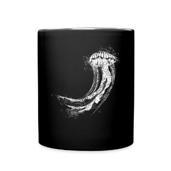 Jellyfish - Tasse einfarbig - Schwarz - Vorne