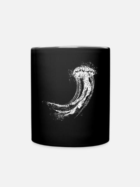Jellyfish - Tasse einfarbig - Schwarz