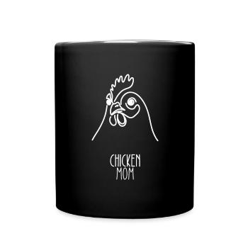 Line Art Meilleure Maman - Poulet - Mug uni - noir - Devant