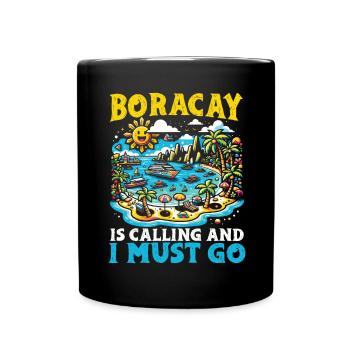 Boracay Philippines Vacances d’été Boaracay Beach - Mug uni - noir - Devant