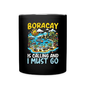 Vacances d’été à Boracay Philippines Plage de Boaracay - Mug uni - noir - Devant