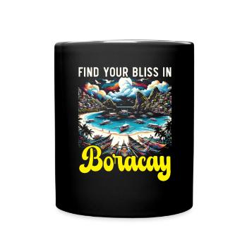Boracay Philippines Vacances d’été Boaracay Beach - Mug uni - noir - Devant