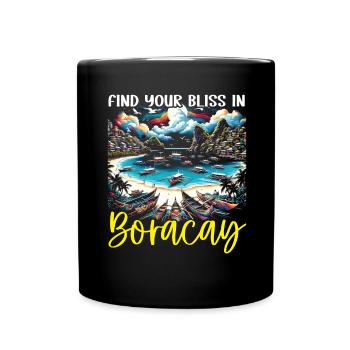 Boracay Philippines Vacances d’été Boaracay Beach - Mug uni - noir - Devant