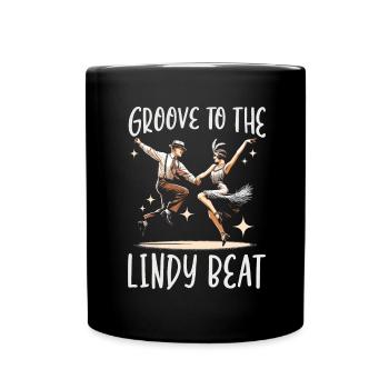 Danseur de Lindy Hop Danse Swing Danse - Mug uni - noir - Devant