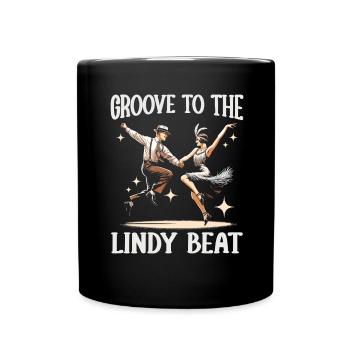 Lindy Hop Tänzer Swinging Dancing Swing Dance - Tasse einfarbig - Schwarz - Vorne