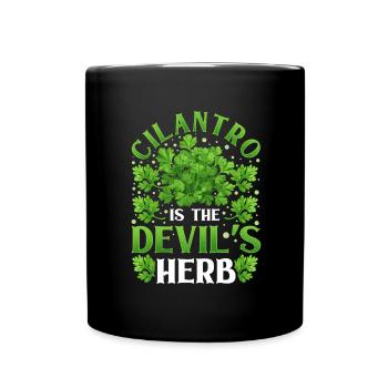 Coriander Day Coriander Hater Coriander - Full Colour Mug - black - Front
