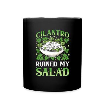 Coriander Day Coriander Hater Coriander - Full Colour Mug - black - Front