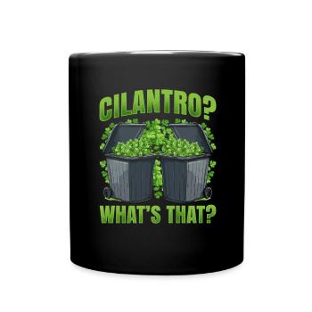Coriander Day Coriander Hater Coriander - Full Colour Mug - black - Front