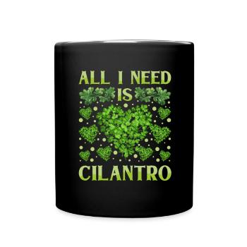 Coriander Day Coriander Hater Coriander - Full Colour Mug - black - Front