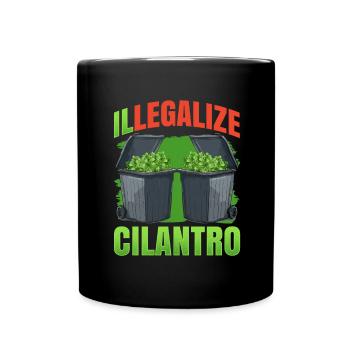 Coriander Day Coriander Hater Coriander - Full Colour Mug - black - Front