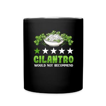 Coriander Day Coriander Hater Coriander - Full Colour Mug - black - Front