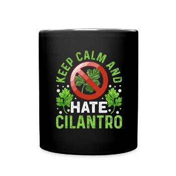 Coriander Day Coriander Hater Coriander - Full Colour Mug - black - Front