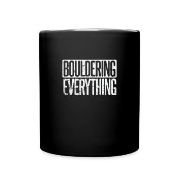 Bouldering everything - Tasse einfarbig - Schwarz - Vorne
