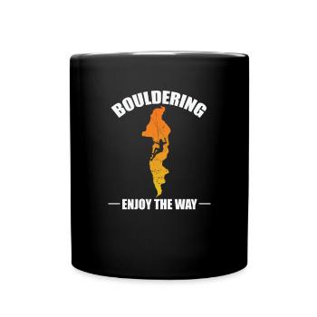 Escalade de bloc, profitez du Chemin - Mug uni - noir - Devant