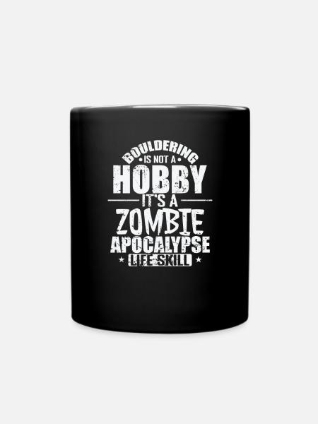 L’escalade de bloc est une compétence de vie de l’apocalypse zombie - Mug uni - noir