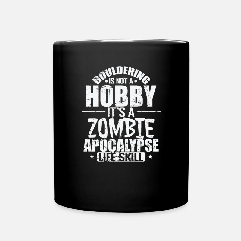 L’escalade de bloc est une compétence de vie de l’apocalypse zombie - Mug uni - noir