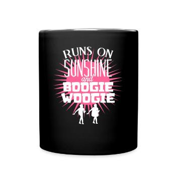 Boogie Woogie Dance Swing - Tasse einfarbig - Schwarz - Vorne