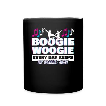 Boogie Woogie Dance Retro Swing - Tasse einfarbig - Schwarz - Vorne