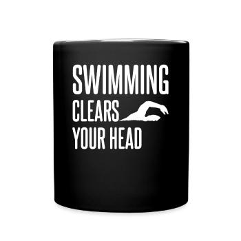 Entraîneur de piscine Nageur - Mug uni - noir - Devant