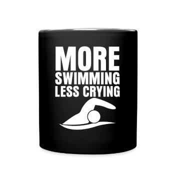 Swimmer Trainer Swimming Pool - Full Colour Mug - black - Front