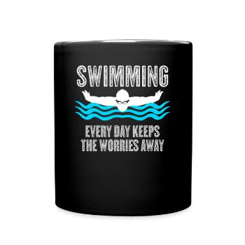 Triathlon Piscine Nageur - Mug uni - noir - Devant