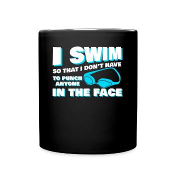 Entraîneur de natation Swimmer Pool - Mug uni - noir - Devant