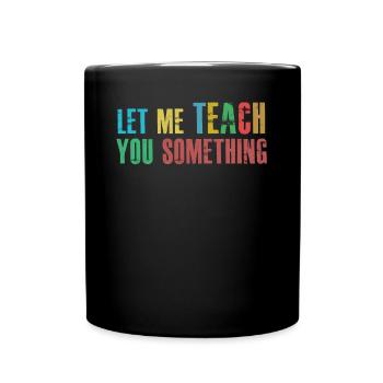 TeacherTeaching School - Tasse einfarbig - Schwarz - Vorne
