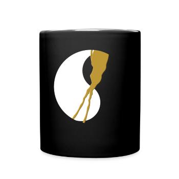 Kintsugi Kintsukuroi Imperfect japan - Tasse einfarbig - Schwarz - Vorne