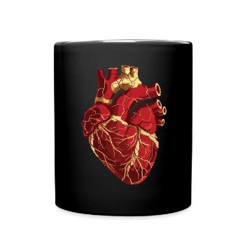 Kintsugi Kintsukuroi Japon imparfait - Mug uni - noir - Devant